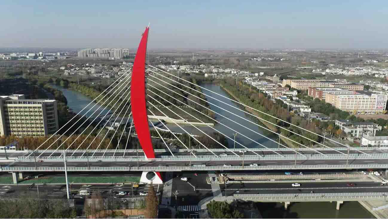 安徽合肥市包公大道店埠河大桥 全景图