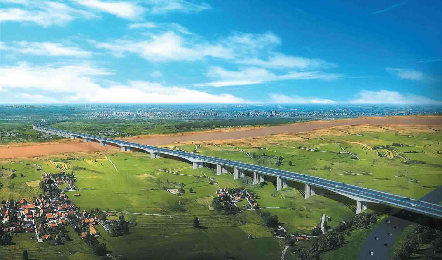 山东滨州黄河大桥 全景图