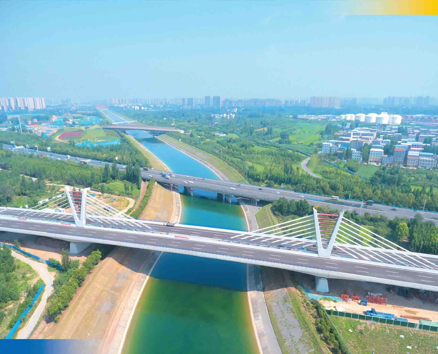 河南郑州国道310线南水北调特大桥 全景图