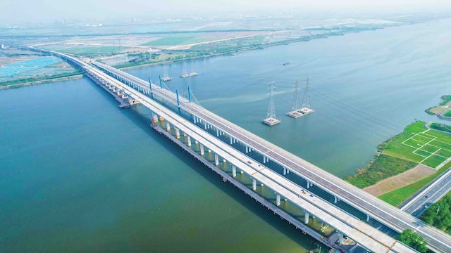 浙江杭绍甬高速曹娥江大桥 全景图