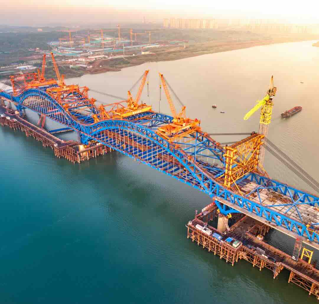 湖南暮坪湘江特大桥 全景图