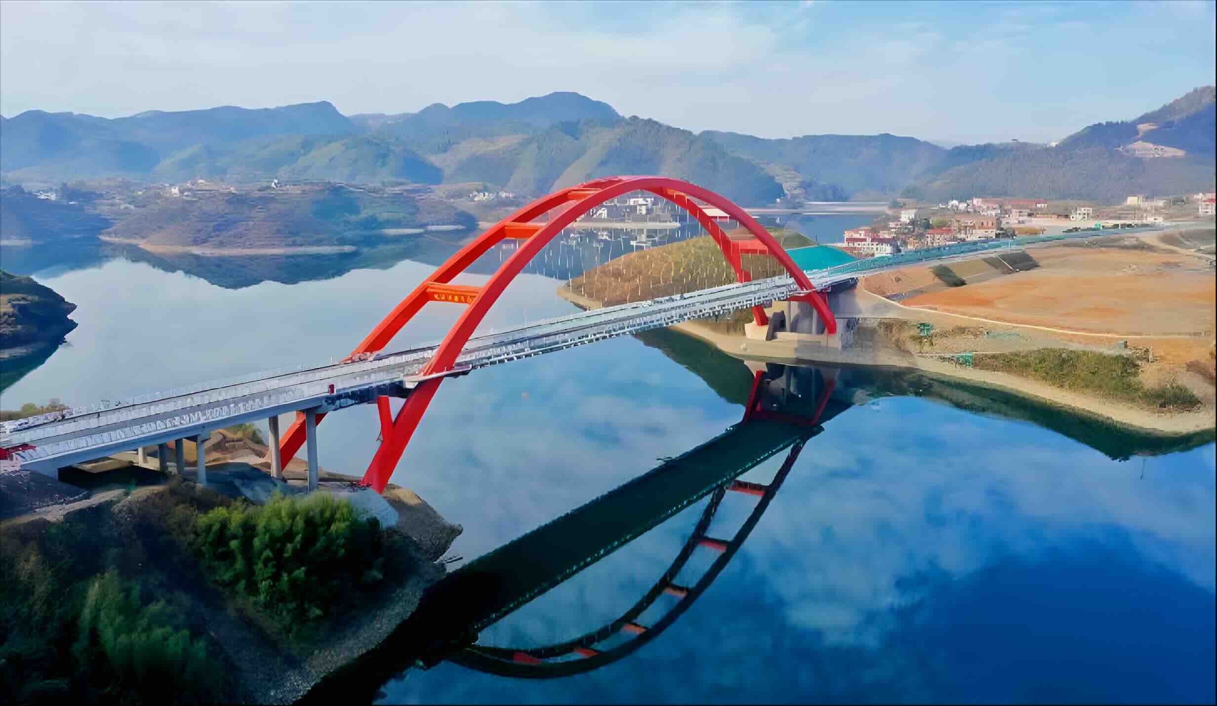 湖南龙琅二标车田江大桥 全景图