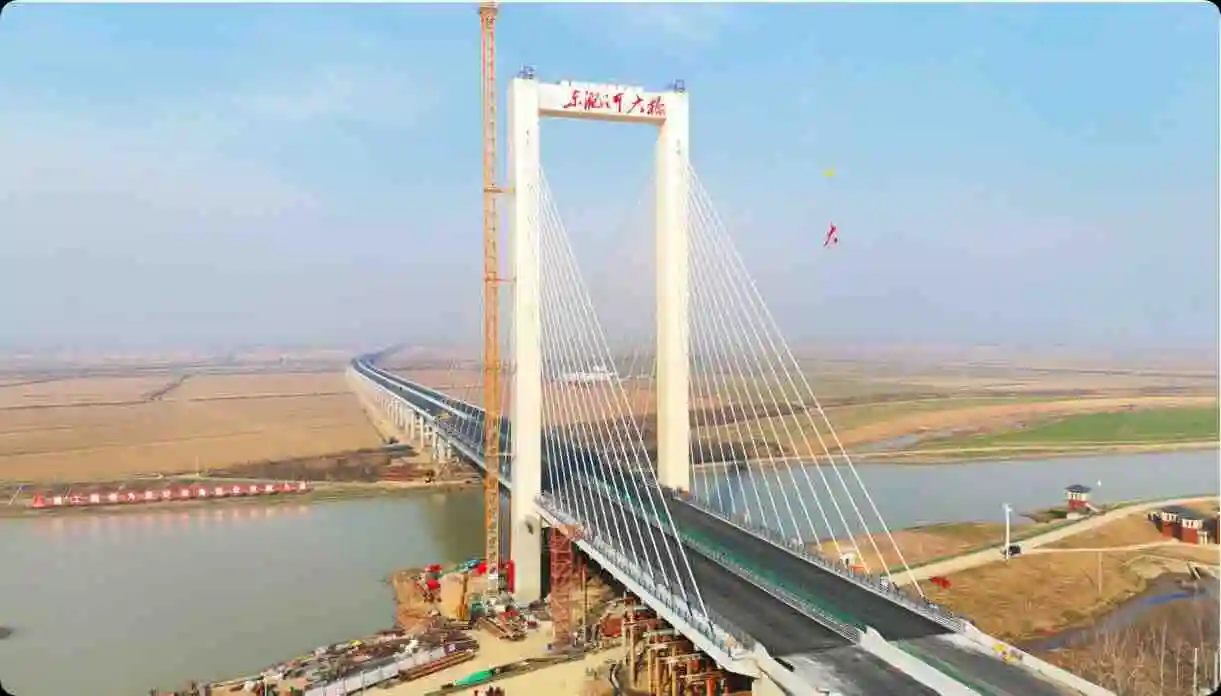 安徽省合周高速4标东淝河大桥