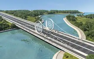 山东淄博市联通路孝妇河大桥