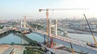 广东东莞城市轨道交通1号线北海河大桥