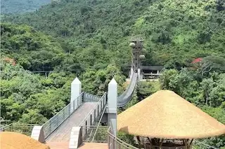 海南呀诺达DISCOVERY探索谷人行悬索桥