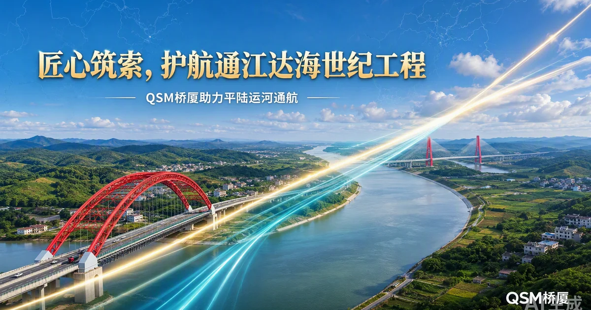 匠心筑索,护航通江达海世纪工程——QSM桥厦助力平陆运河通航
